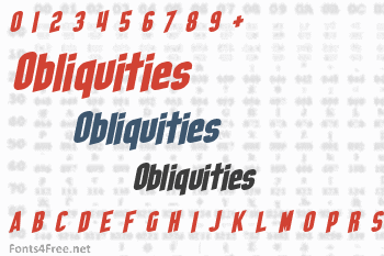 Obliquities Font