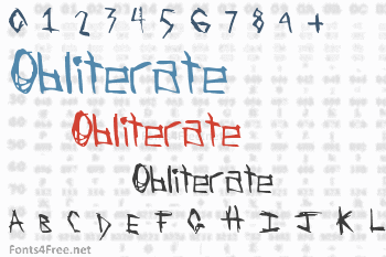 Obliterate Font