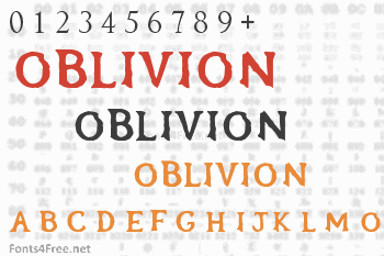 Oblivion Font