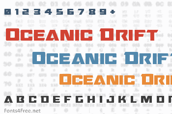 Oceanic Drift Font