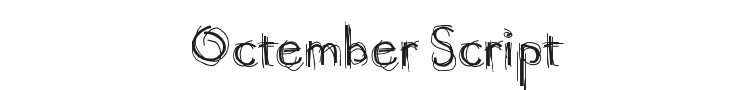 Octember Script Font Preview