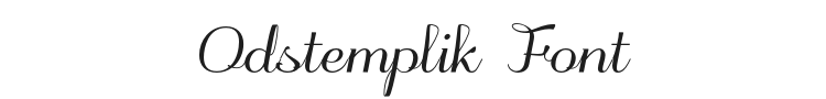 Odstemplik Font