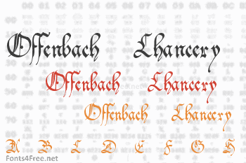 Offenbach Chancery Font