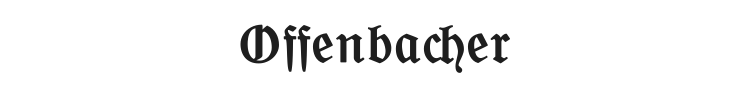 Offenbacher Schwabacher Font Preview