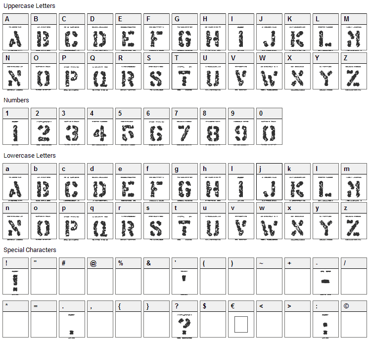 Offshore Banking Business Font Character Map