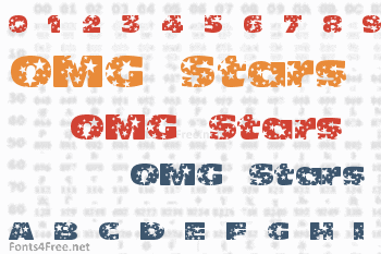 Oh my god stars  Font