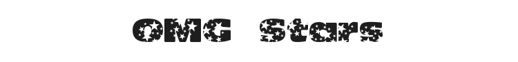 Oh my god stars  Font