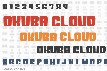 Okuba Cloud Font