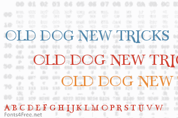 Old Dog, New Tricks Caps Font