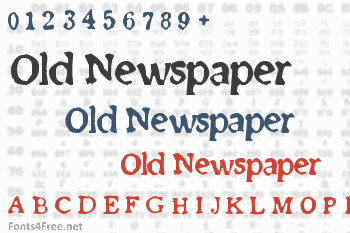 Old Newspaper Font