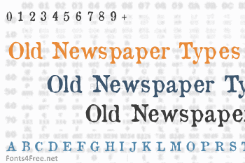 Old Newspaper Types Font