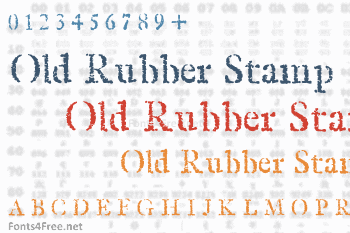 Old Rubber Stamp Font