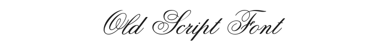 Old Script Font Preview