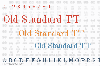 Old Standard TT Font