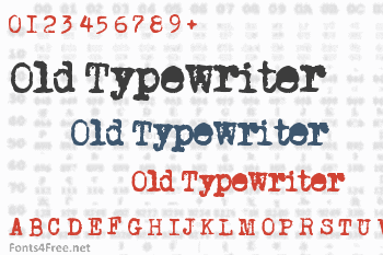 Old Typewriter Font