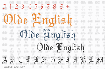 Olde English Font