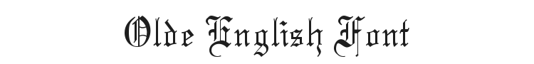 Olde English Font