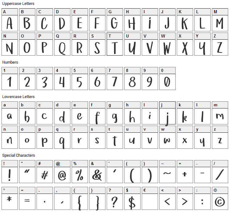 Om Telolet Om Font Character Map