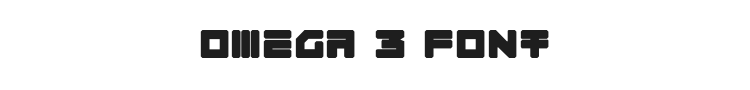 Omega 3 Font Preview