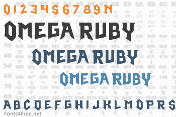 Omega Ruby Font