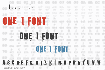 One 1 Font