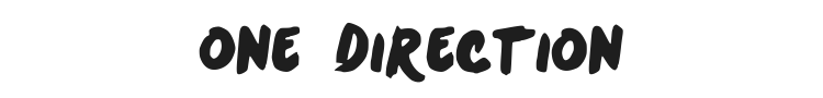 One Direction Font Preview