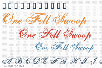 One Fell Swoop Font