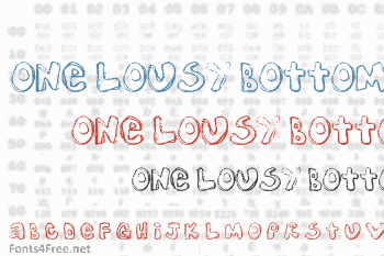 One Lousy Bottom Font