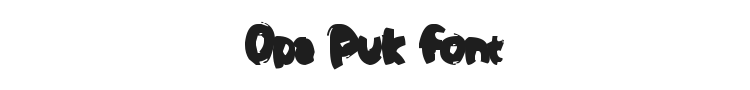 Opa Puk Font Preview
