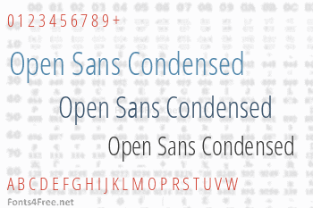 Open Sans Condensed Font