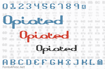 Opiated Font