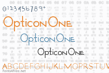 Opticon One Font