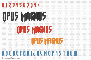 Opus Magnus Font