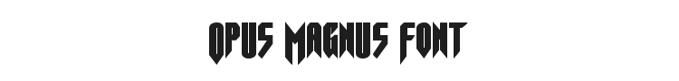 Opus Magnus Font Preview