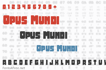 Opus Mundi Font