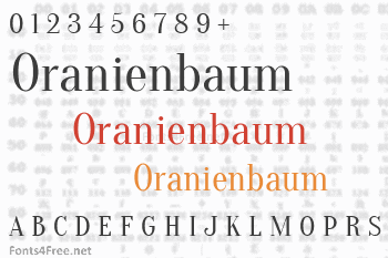 Oranienbaum Font
