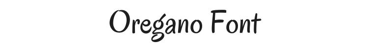 Oregano Font Preview