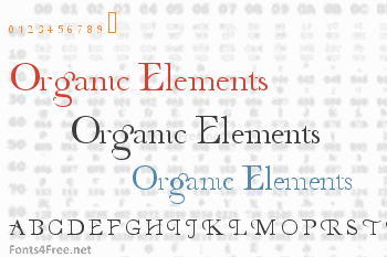 Organic Elements Font