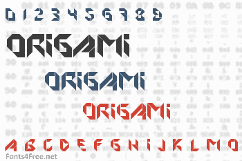 Origami Font