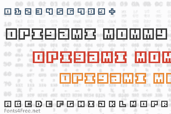 Origami Mommy Font