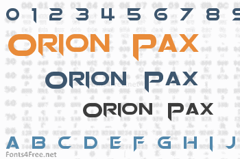 Orion Pax Font