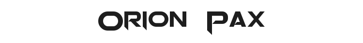 Orion Pax Font Preview
