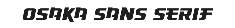 Osaka Sans Serif Font Preview