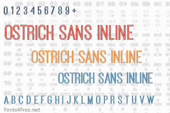 Ostrich Sans Inline Font