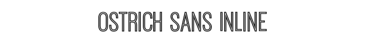 Ostrich Sans Inline Font Preview