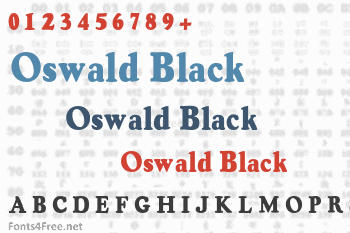 Oswald Black Font