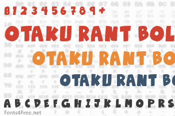 Otaku Rant Bold Font