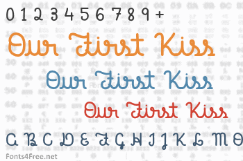 Our First Kiss Font