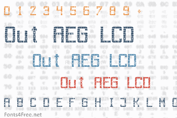 Out AEG LCD Font