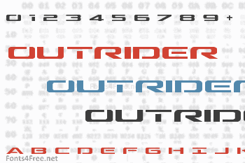 Outrider Font